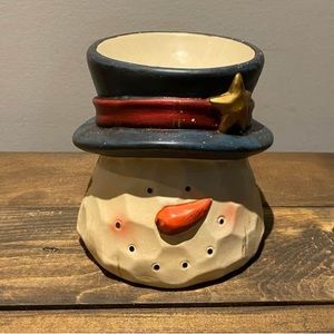 Snowman Oil/Wax Warmer (required candle inside the snowman to melt)
